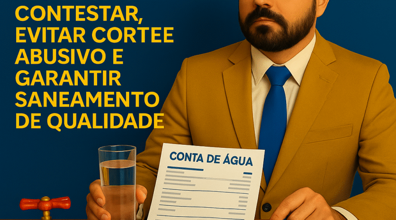 Conta de Água Injusta? Veja Como Contestar Cobranças, Evitar Corte Abusivo e Garantir Saneamento de Qualidade