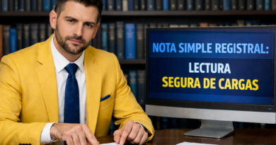 Nota simple registral: lectura segura de cargas