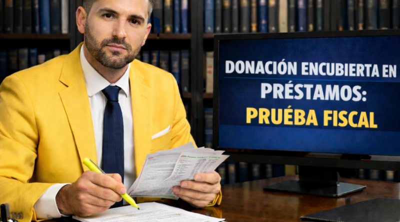 Donación encubierta en préstamos: prueba fiscal