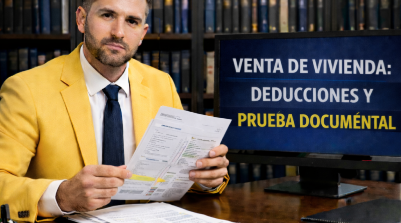 Venta de vivienda: deducciones y prueba documental