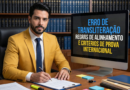 Erro de transliteração Regras de Alinhamento e Critérios de Prova Internacional