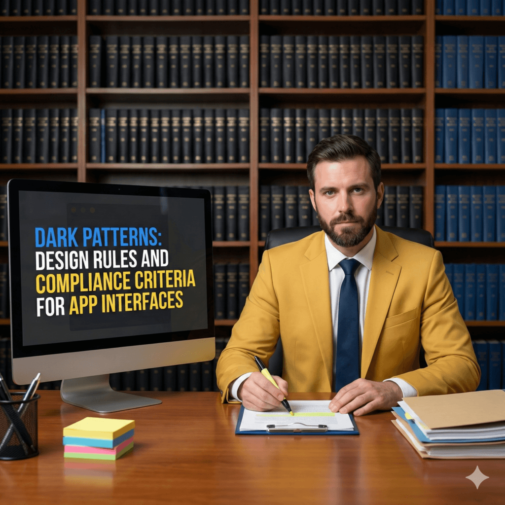 Dark patterns: Design Rules and Compliance Criteria for App Interfaces