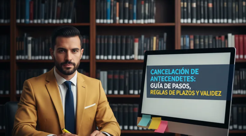 Cancelación de antecedentes: Guía de pasos, reglas de plazos y validez