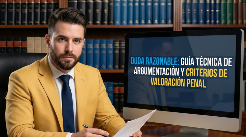 Duda razonable: Guía técnica de argumentación y criterios de valoración penal