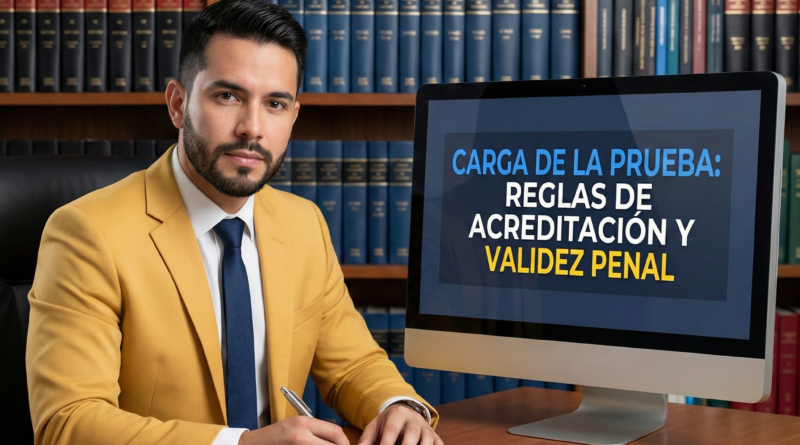 Carga de la prueba: Reglas de acreditación y validez penal