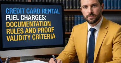 Credit card rental fuel charges: documentation rules and proof validity criteria