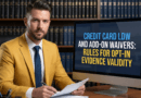 Credit card LDW and add-on waivers: rules for opt-in evidence validity