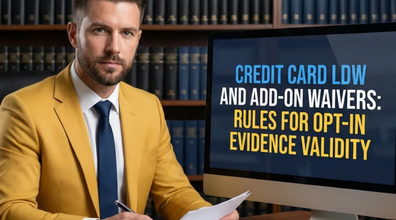 Credit card LDW and add-on waivers: rules for opt-in evidence validity