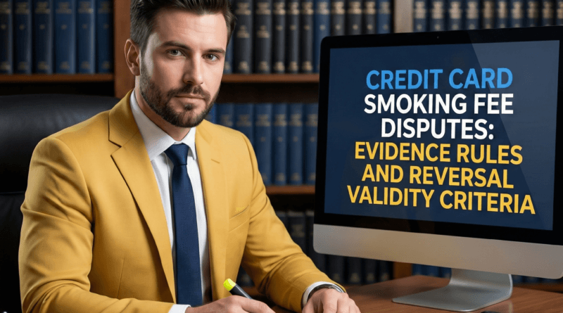 Credit card smoking fee disputes: evidence rules and reversal validity criteria