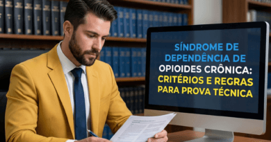 Síndrome de dependência de opioides crônica: critérios e regras para prova técnica