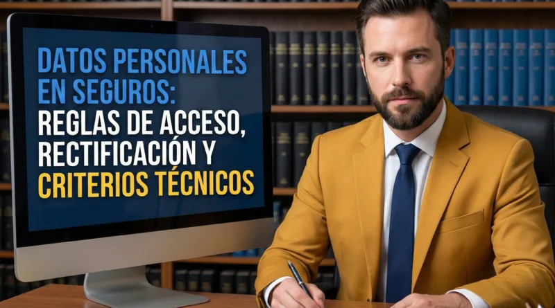 Datos personales en seguros: Reglas de acceso, rectificación y criterios técnicos