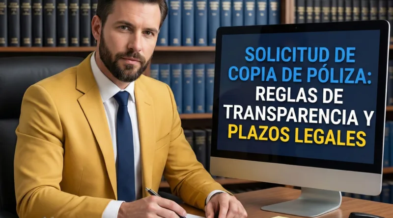 Solicitud de copia de póliza: Reglas de transparencia y plazos legales