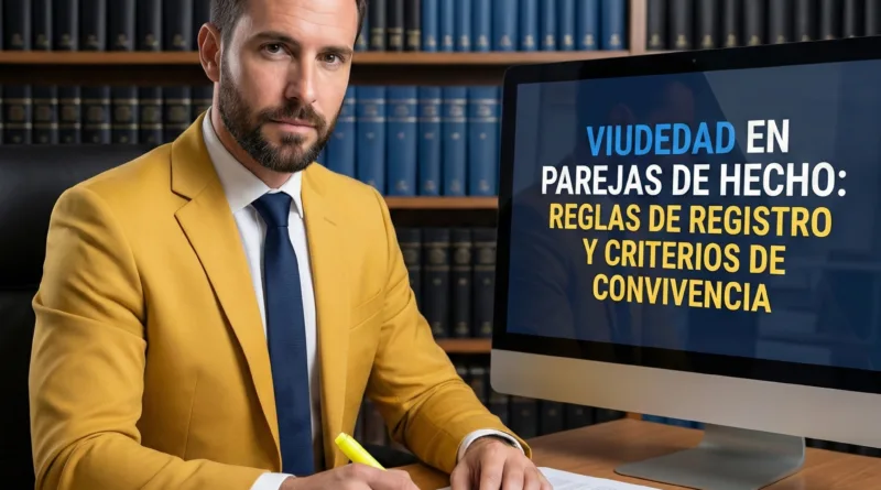Viudedad en parejas de hecho: Reglas de registro y criterios de convivencia