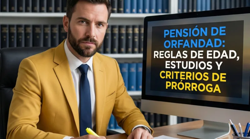 Pensión de orfandad: Reglas de edad, estudios y criterios de prórroga