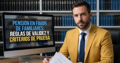Pensión en favor de familiares: Reglas de validez y criterios de prueba Pensión en favor de familiares: Reglas de validez y criterios de prueba