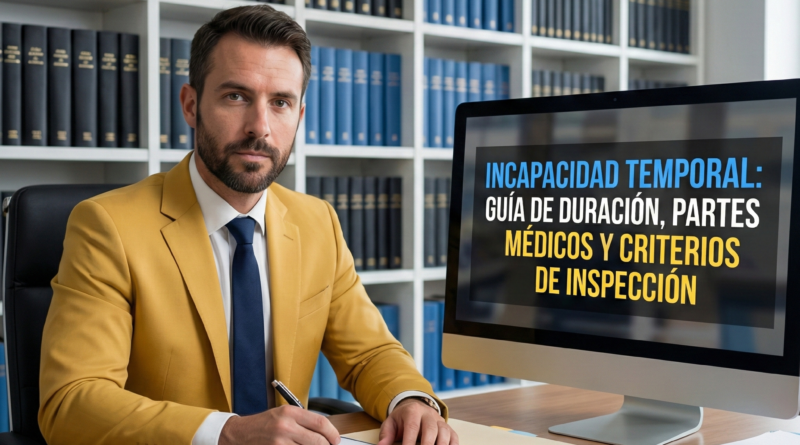 Incapacidad temporal: Guía de duración, partes médicos y criterios de inspección