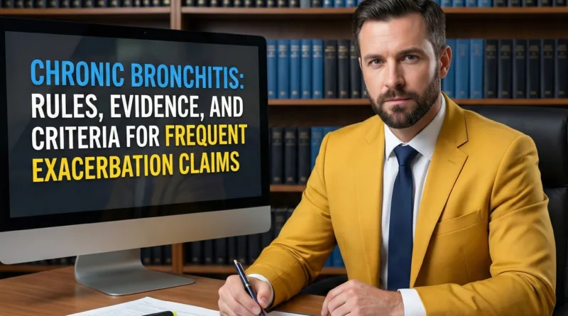 Chronic bronchitis: Rules, evidence, and criteria for frequent exacerbation claims