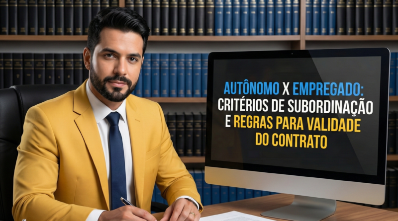 Autônomo x Empregado: Critérios de Subordinação e Regras para Validade do Contrato