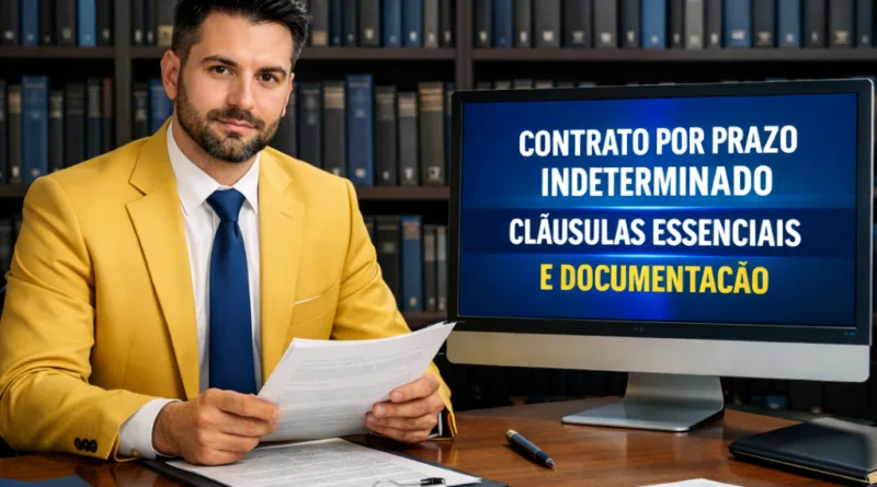 Contrato por prazo indeterminado cláusulas essenciais e documentação