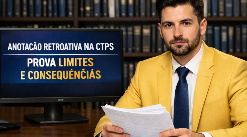 Anotação retroativa na CTPS prova limites e consequências