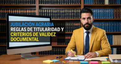 Jubilación agraria Reglas de titularidad y Criterios de validez documental
