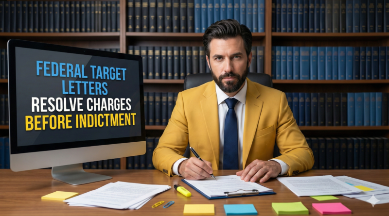 Target letters resolve federal charges before indictment