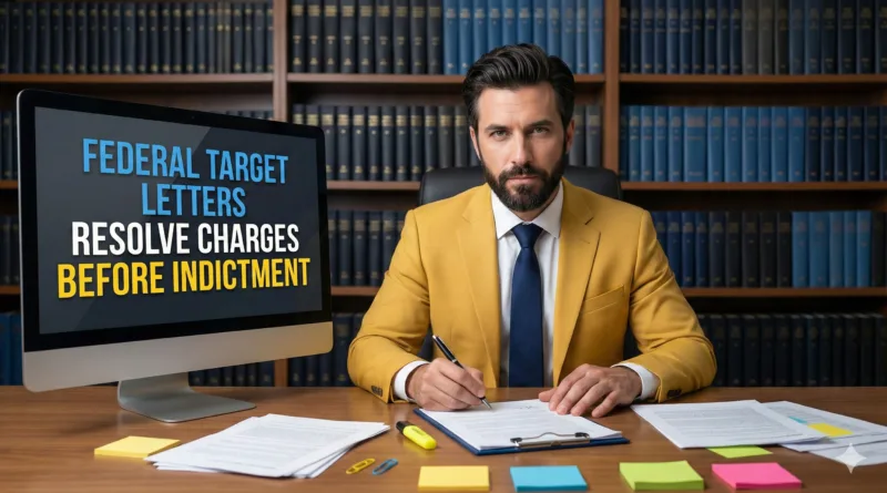 Target letters resolve federal charges before indictment