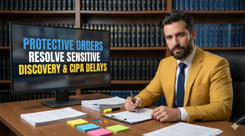 Protective orders resolve sensitive discovery and CIPA delays