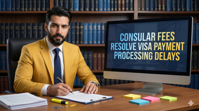 Consular fees resolve visa payment processing delays