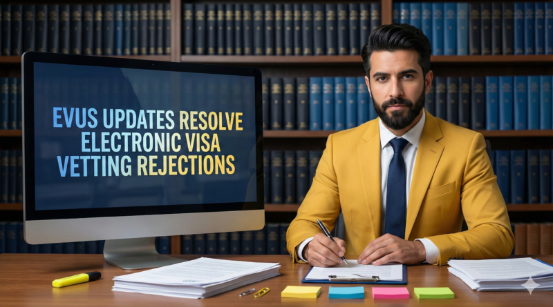 EVUS updates resolve electronic visa vetting rejections