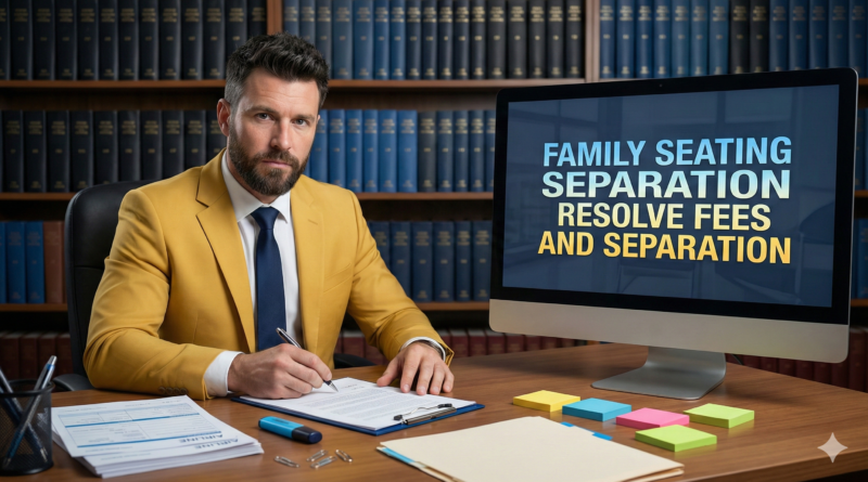 Family seating separation resolve fees and separation