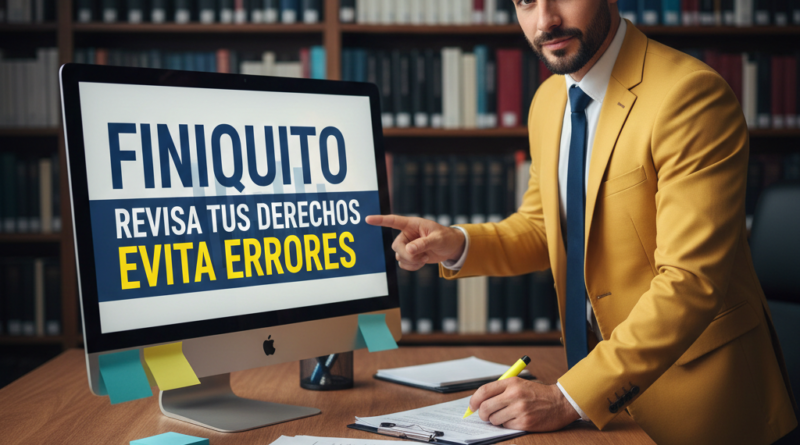 Finiquito requisitos técnicos y validación de haberes devengados