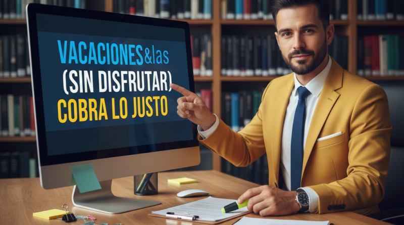 Vacaciones no disfrutadas abono y requisitos de liquidación técnica