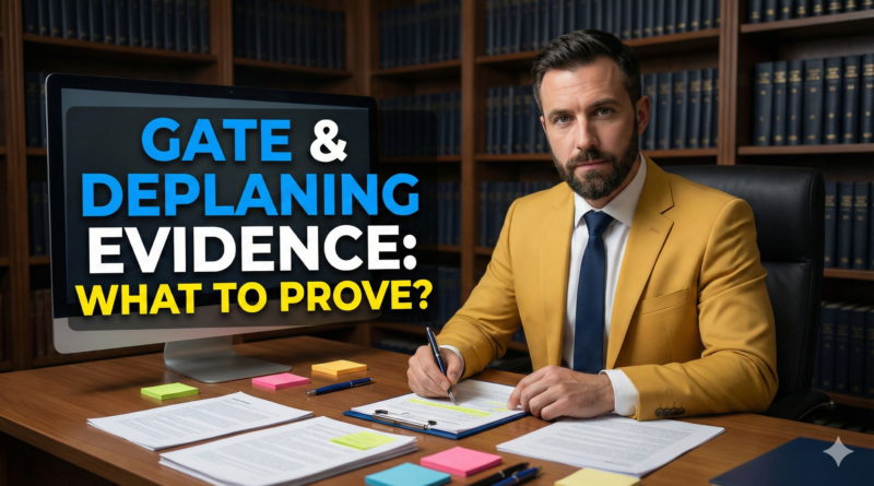 Gate return and deplaning delay evidence requirements