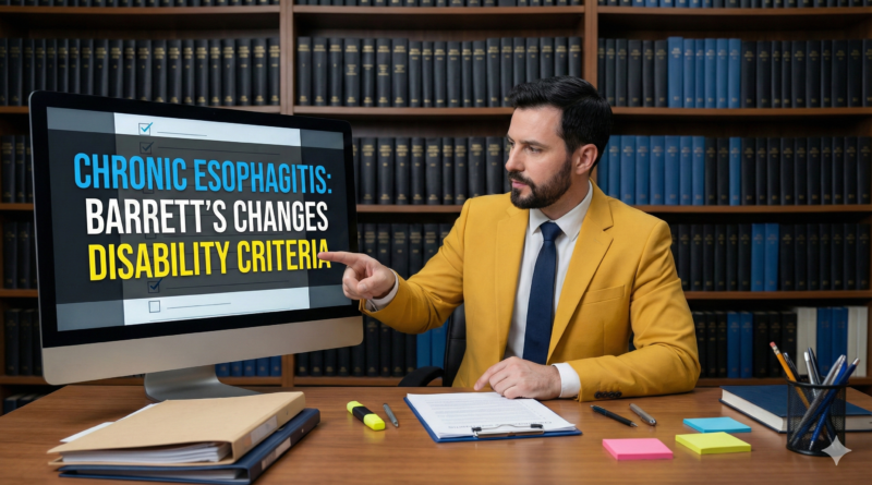 Chronic esophagitis and Barrett’s changes disability criteria