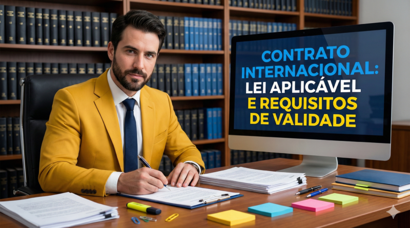 Contrato internacional lei aplicável e requisitos de validade