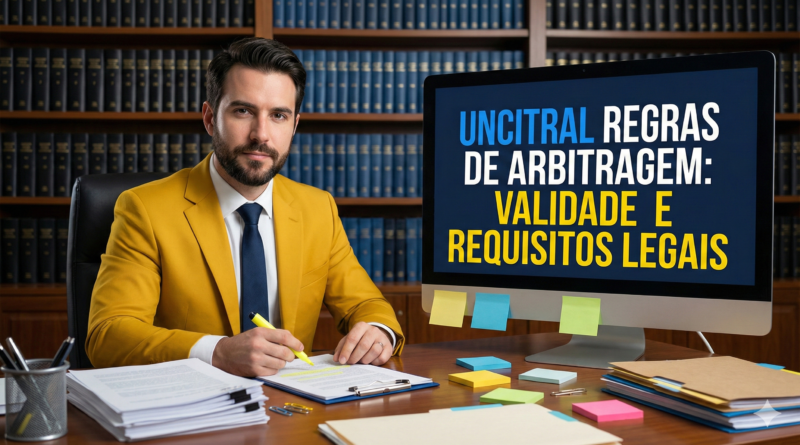 UNCITRAL regras de arbitragem e requisitos de validade