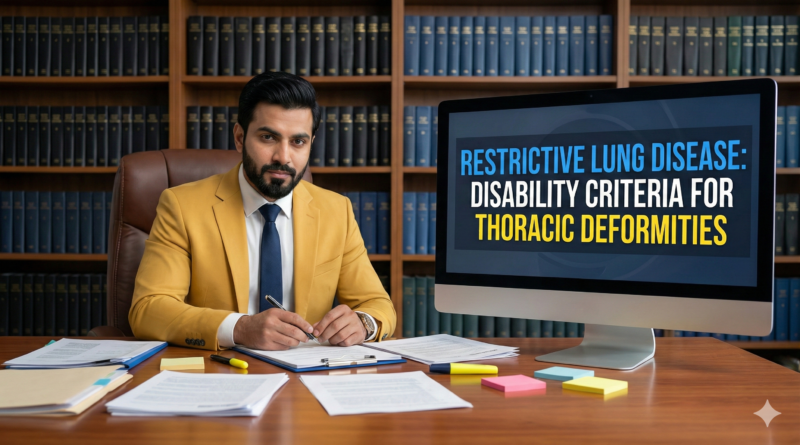 Restrictive lung disease criteria for thoracic deformities