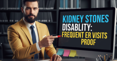 Kidney stones disability criteria for frequent emergency visits