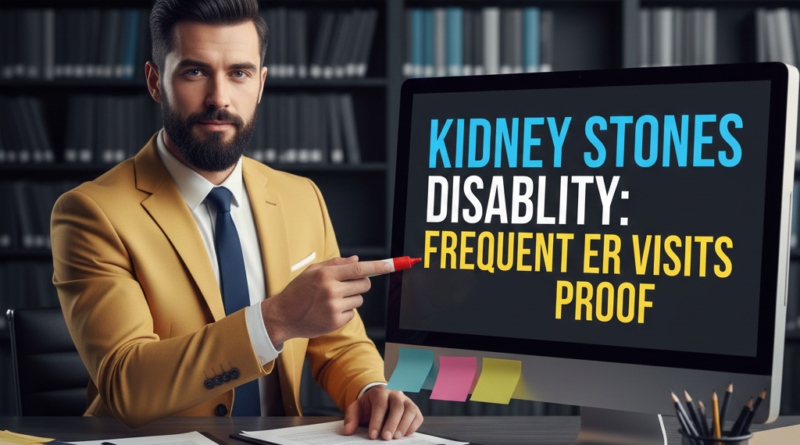 Kidney stones disability criteria for frequent emergency visits
