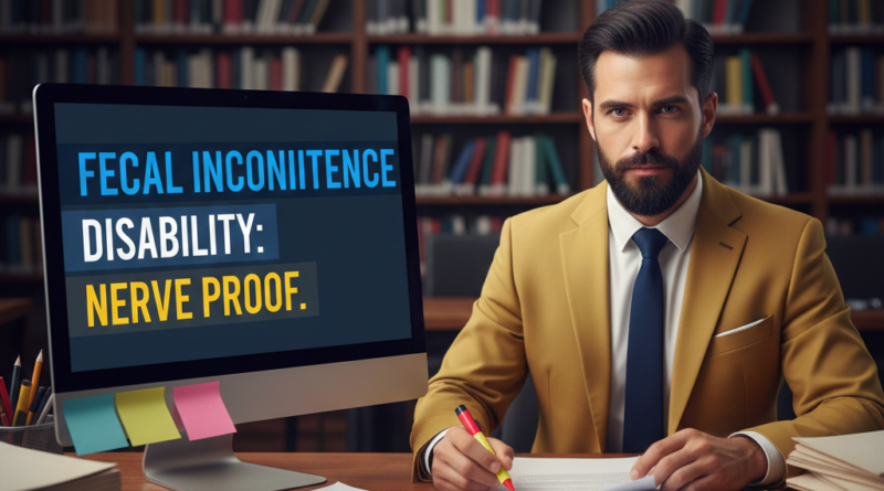 Fecal incontinence disability criteria for pelvic nerve damage