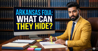Arkansas public records FOIA redaction rules and PII