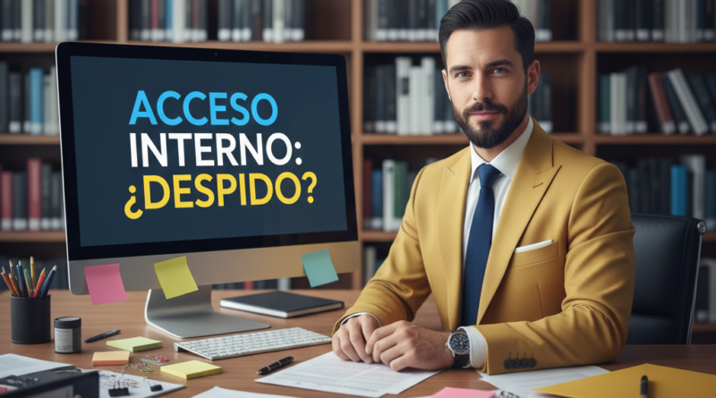 Acceso interno indebido y medidas disciplinarias laborales