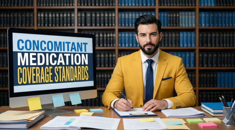 Concomitant medication coverage standards and trial documentation protocols