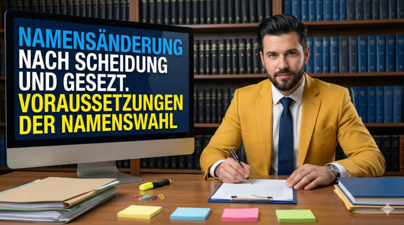 Namensänderung nach Scheidung und gesetzliche Anforderungen der Namenswahl
