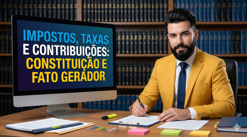Impostos taxas e contribuições na Constituição e fato gerador