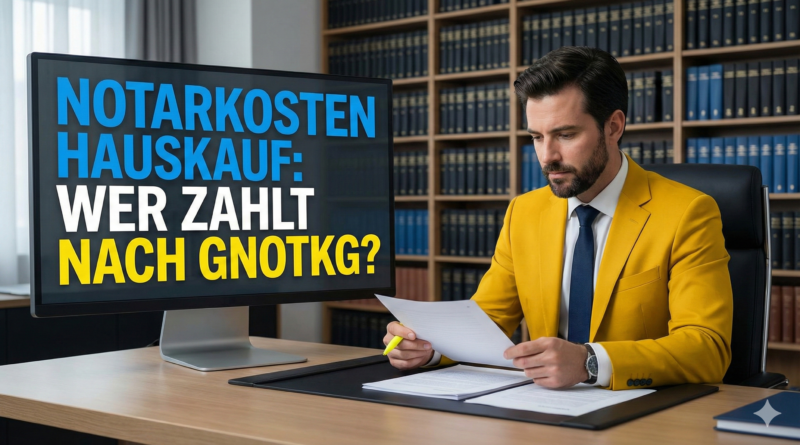 Notarkosten beim Hauskauf nach dem amtlichen Kostenrecht