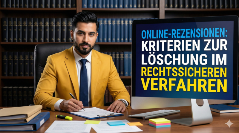 Online-Rezensionen Kriterien zur Loeschung im rechtssicheren Verfahren
