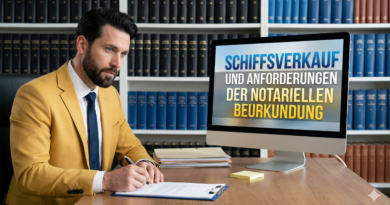 Schiffsverkauf und Anforderungen der notariellen Beurkundung