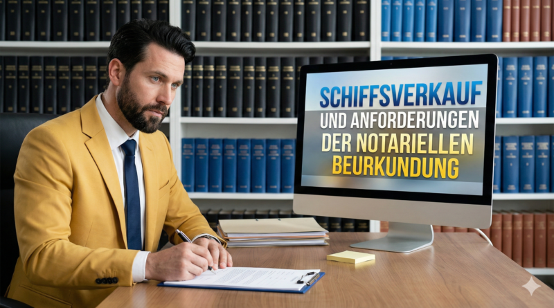 Schiffsverkauf und Anforderungen der notariellen Beurkundung